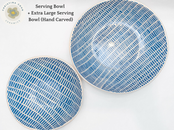 Hand-Carved Serving Bowl
